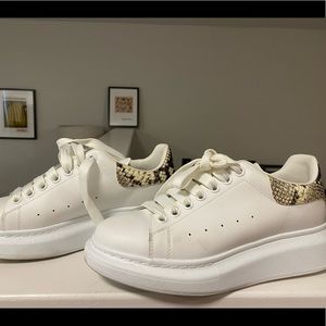 Used once Alexander McQueen Sneakers with Snakeskin Contrast pattern!